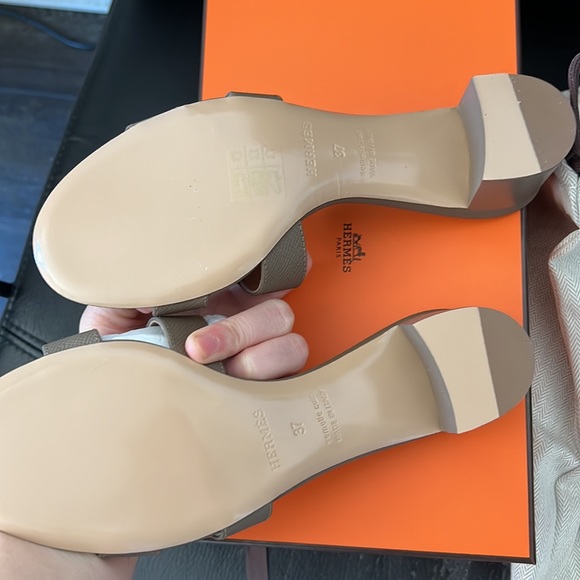 hermes oasis sandal etoupe 37 - Picture 4 of 4